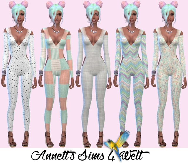 Sims 4 Dancing bodysuits acc. at Annett’s Sims 4 Welt