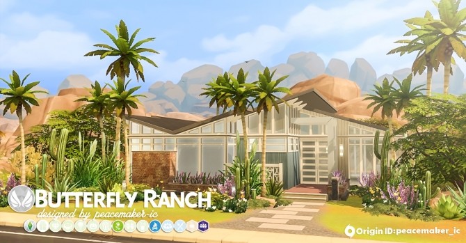 Sims 4 Butterfly Ranch A Mid Century Home at Simsational Designs