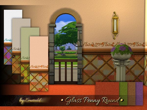 Sims 4 Glass Penny Round by emerald at TSR