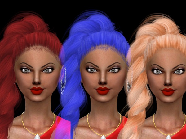 Sims 4 LeahLillith Afterglow Hair Recolor by Naddiswelt at TSR