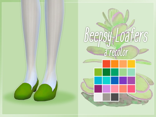 Sims 4 Beepsy Loafer Recolors at Nolan Sims