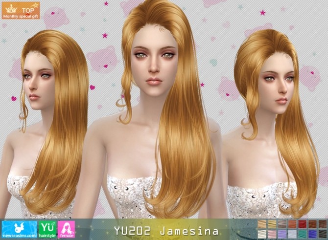 YU202 Jamesina hair (Pay) at Newsea Sims 4 » Sims 4 Updates