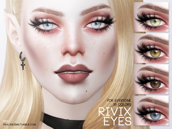 Sims 4 Rivix Eyes N101 by Pralinesims at TSR