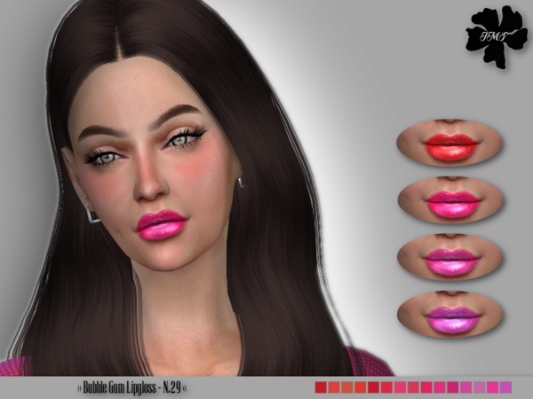 Sims 4 IMF Bubble Gum Lipgloss N.29 by IzzieMcFire at TSR