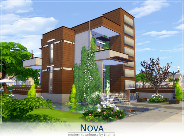 Sims 4 Nova house by Lhonna at TSR