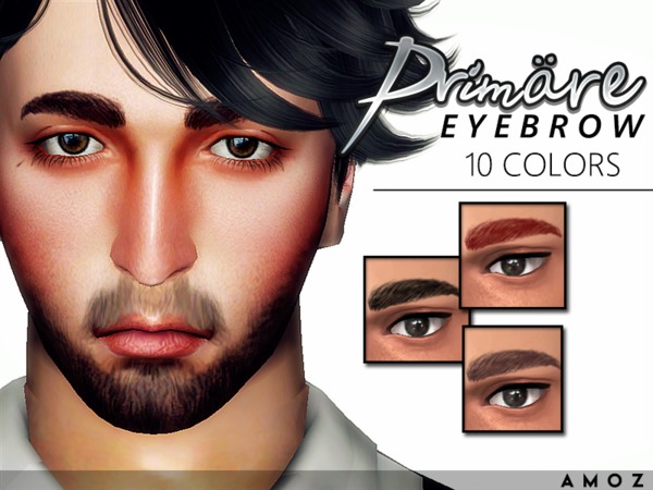 Sims 4 Primare Male Eyebrow by Amoz at TSR