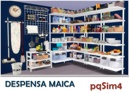 Maica pantry by Mary Jiménez at pqSims4