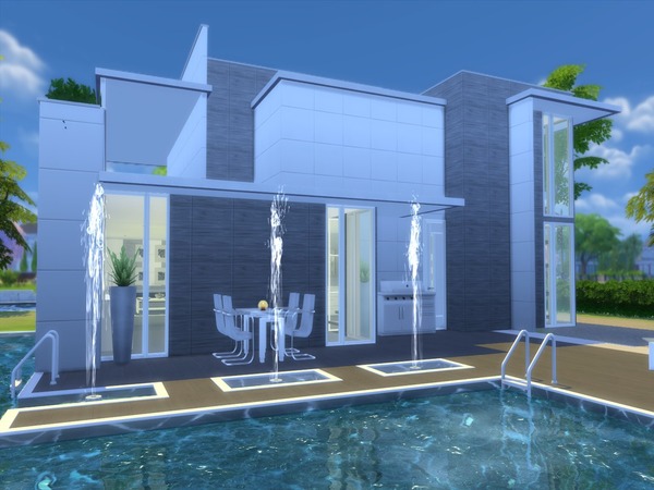 Sims 4 Modern Greytone home by Suzz86 at TSR