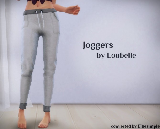 Sims 4 Joggers (Loubelle) at Elliesimple