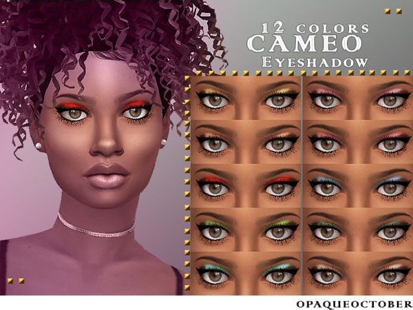 Sims 4 OCT Cameo Eyeshadow by OpaqueOctober at TSR