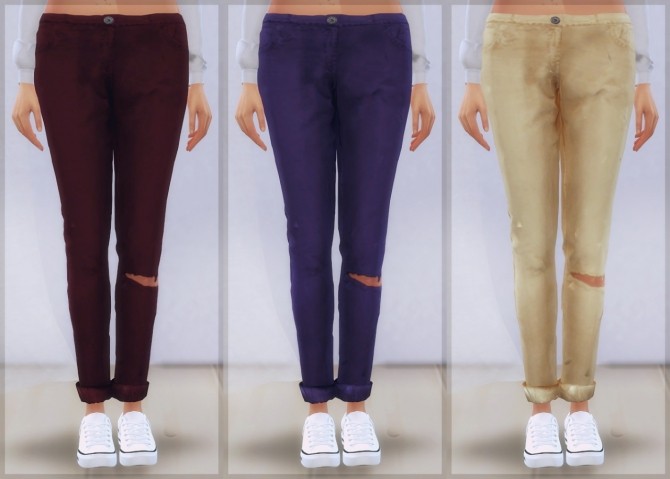Sims 4 Boyfriend Jeans (Loubelle) at Elliesimple