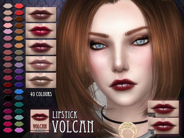 Sims 4 Volcan Lipstick by RemusSirion at TSR