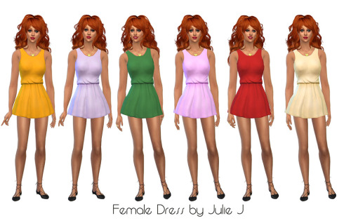 Sims 4 New Female Dress at Julietoon – Julie J