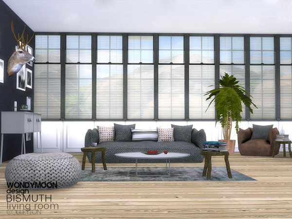 Sims 4 Bismuth Living Room by wondymoon at TSR