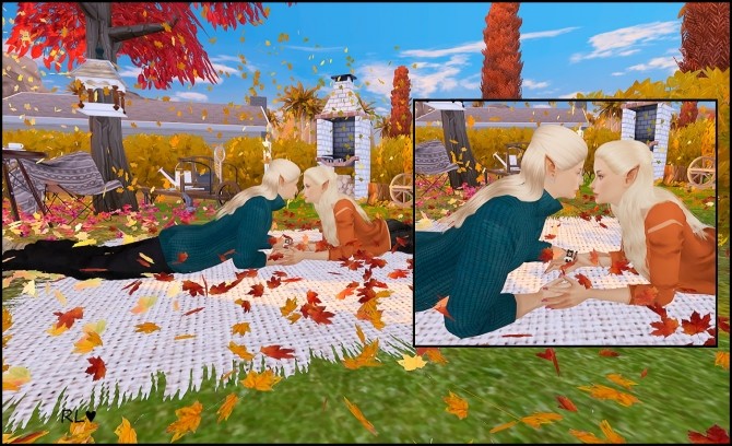 Sims 4 Autumn dream poses at Rethdis love