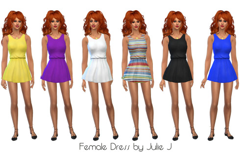 Sims 4 New Female Dress at Julietoon – Julie J
