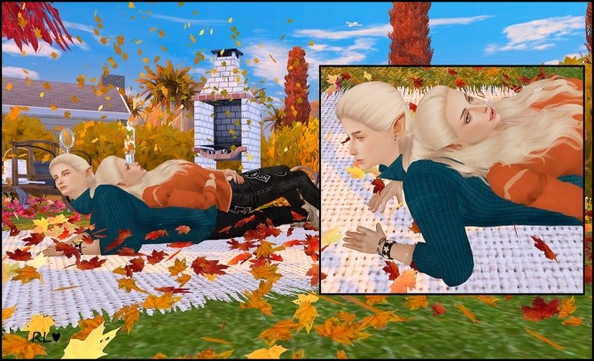 Sims 4 Autumn dream poses at Rethdis love