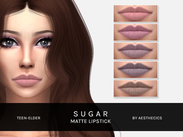 Sims 4 SUGAR Lipstick by girlofwinter at TSR
