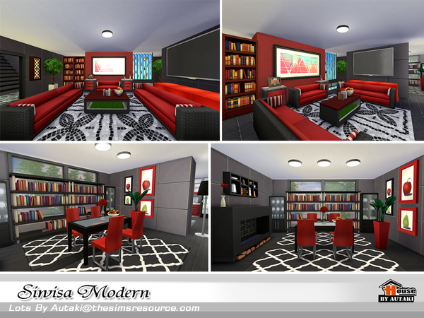 Sims 4 Siwisa Modern house by autaki at TSR