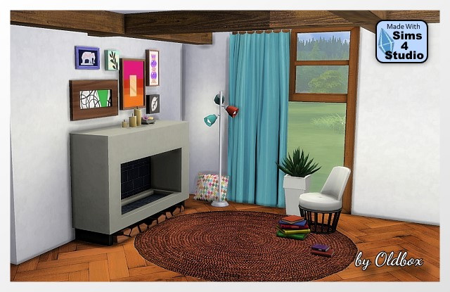 Sims 4 Curtains by OldBox at All 4 Sims