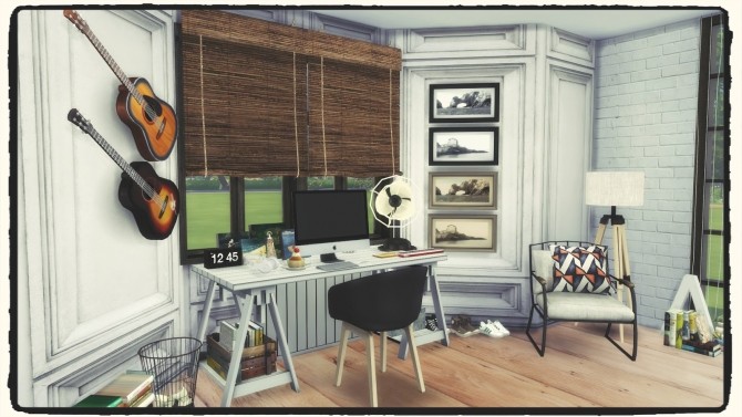 Sims 4 Blue Bedroom at Dinha Gamer
