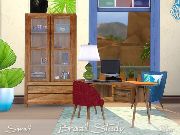 Sims 4 Brazil Study by Pilar at TSR