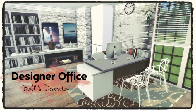 Sims 4 Designer Office at Dinha Gamer