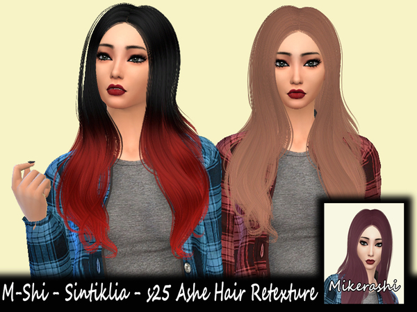 Sims 4 M Shi Sintiklia s25 Ashe Hair Retexture at TSR