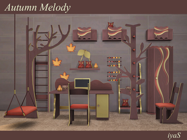 Sims 4 Autumn Melody set by soloriya at TSR