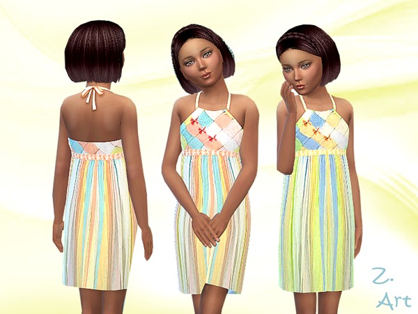 Sims 4 Bonbon summer dress by Zuckerschnute20 at TSR
