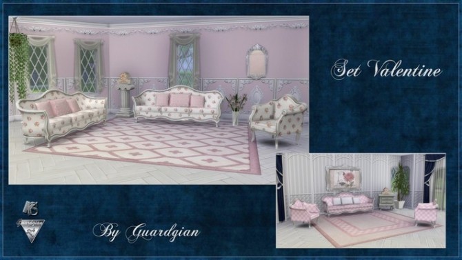 Sims 4 Set Valentine by Guardgian (recolors) at Khany Sims