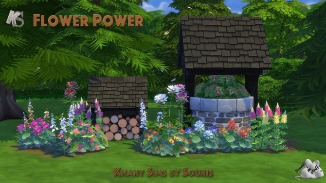 Sims 4 Flower Power by Souris at Khany Sims