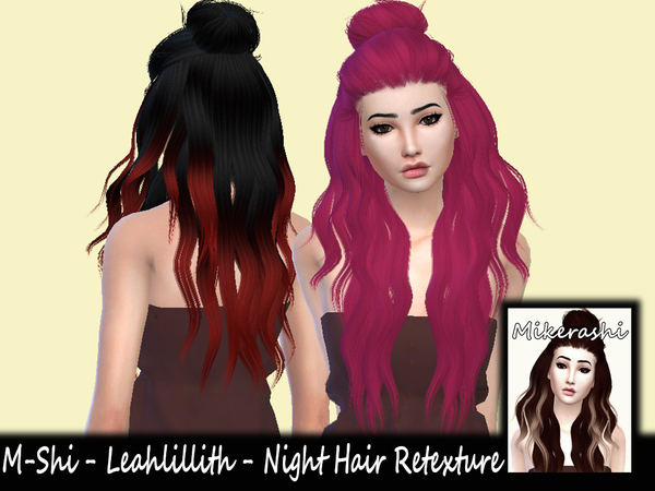 Sims 4 M Shi Leahlillith Night Hair Retexture at TSR