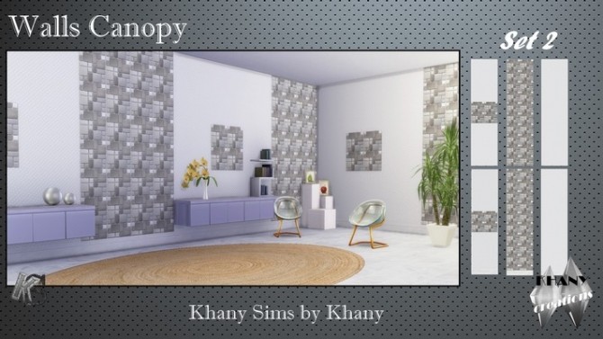 Sims 4 Canopy walls set 1 and set 2 by Khany at Khany Sims