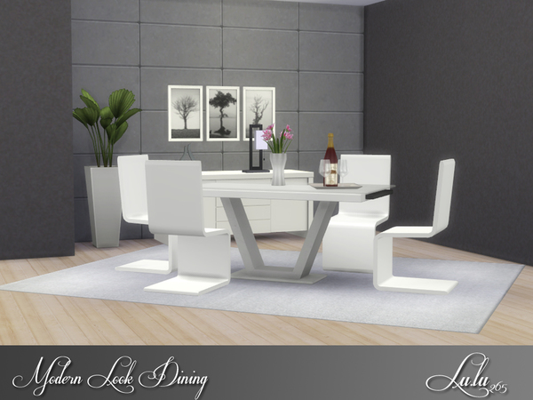Sims 4 Modern Look Dining by Lulu265 at TSR