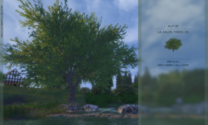 Sims 4 Ulmus tree 01 as default at Alf si