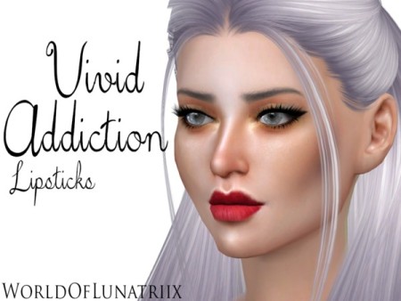 Vivid Addiction Lip Matte by LunaTemple at TSR