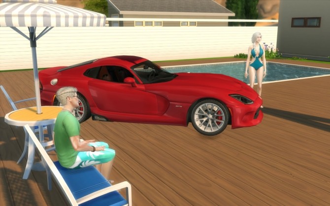 Sims 4 SRT Dodge Viper at LorySims