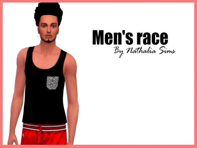 Sims 4 Mens Race tanks at Nathalia Sims