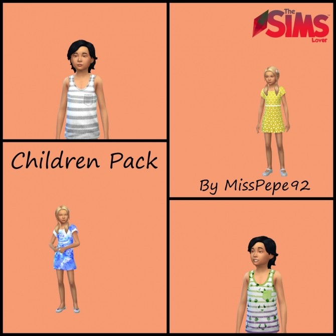 sims 4 custom content children pack