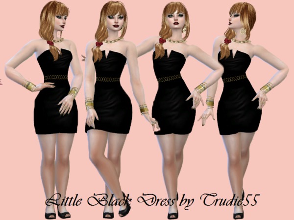 Sims 4 Glamorous Mini dress No 2 at Trudie55