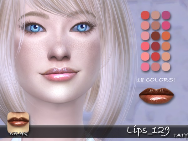 Sims 4 Lips 129 by tatygagg at TSR