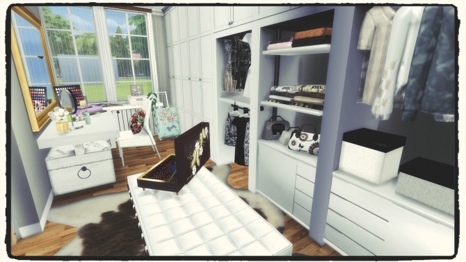Sims 4 Bedroom with closet (Build & Decoration) at Dinha Gamer