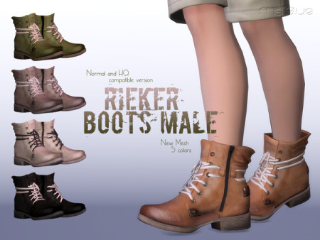 Rieker Boots Normal+HQ Compatible M by Ms Blue at TSR
