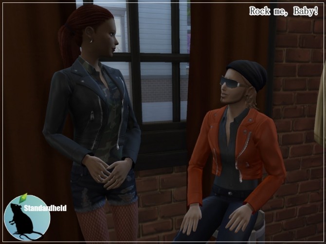 Sims 4 Rock me, Baby moto jacket recolors by Standardheld at SimsWorkshop