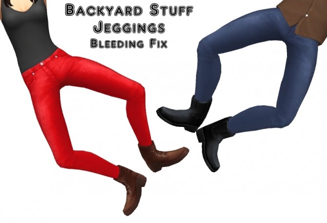 Sims 4 Backyard Stuff Jeggings Bleeding Fix by VentusMatt at Mod The Sims