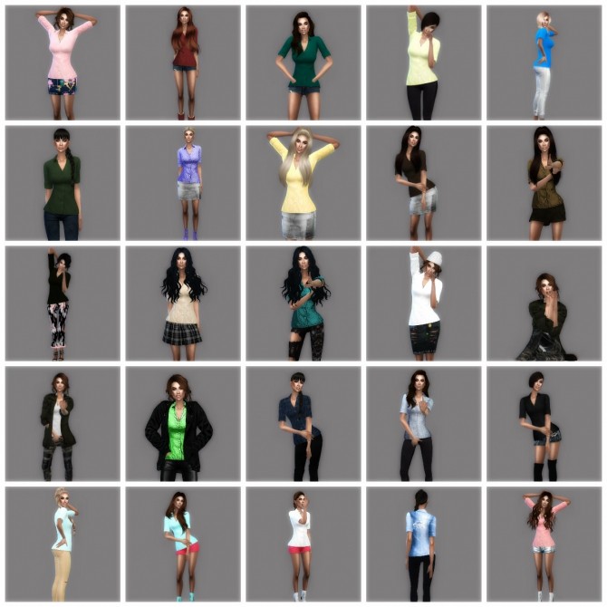 Sims 4 Shoes and cloth recolors at Teenageeaglerunner