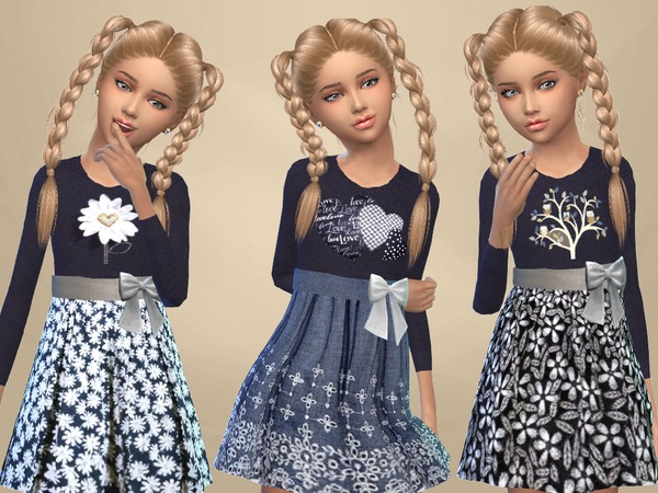 Sims 4 Esme Dress by SweetDreamsZzzzz at TSR