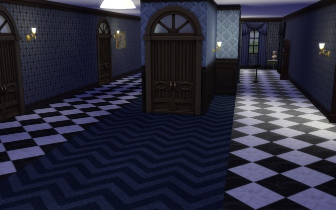 Sims 4 Bigger is better checkers marble pattern by TaijaT at Mod The Sims