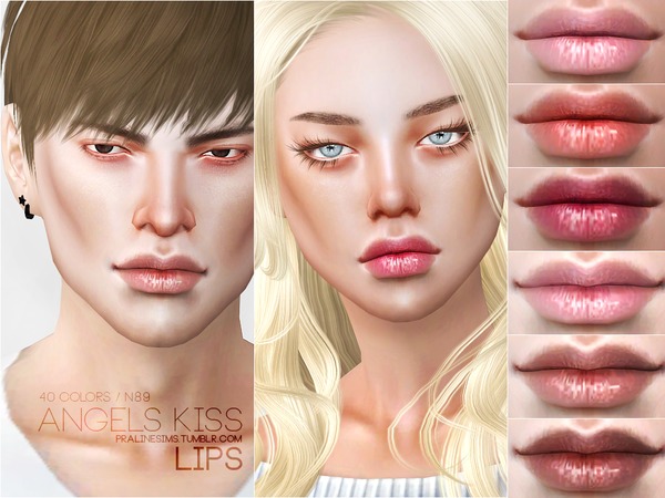 Sims 4 Angels Kiss Lips N89 by Pralinesims at TSR